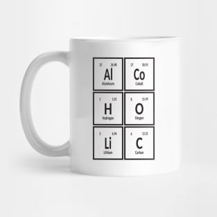 Alcoholic | Periodic Table of Elements Mug